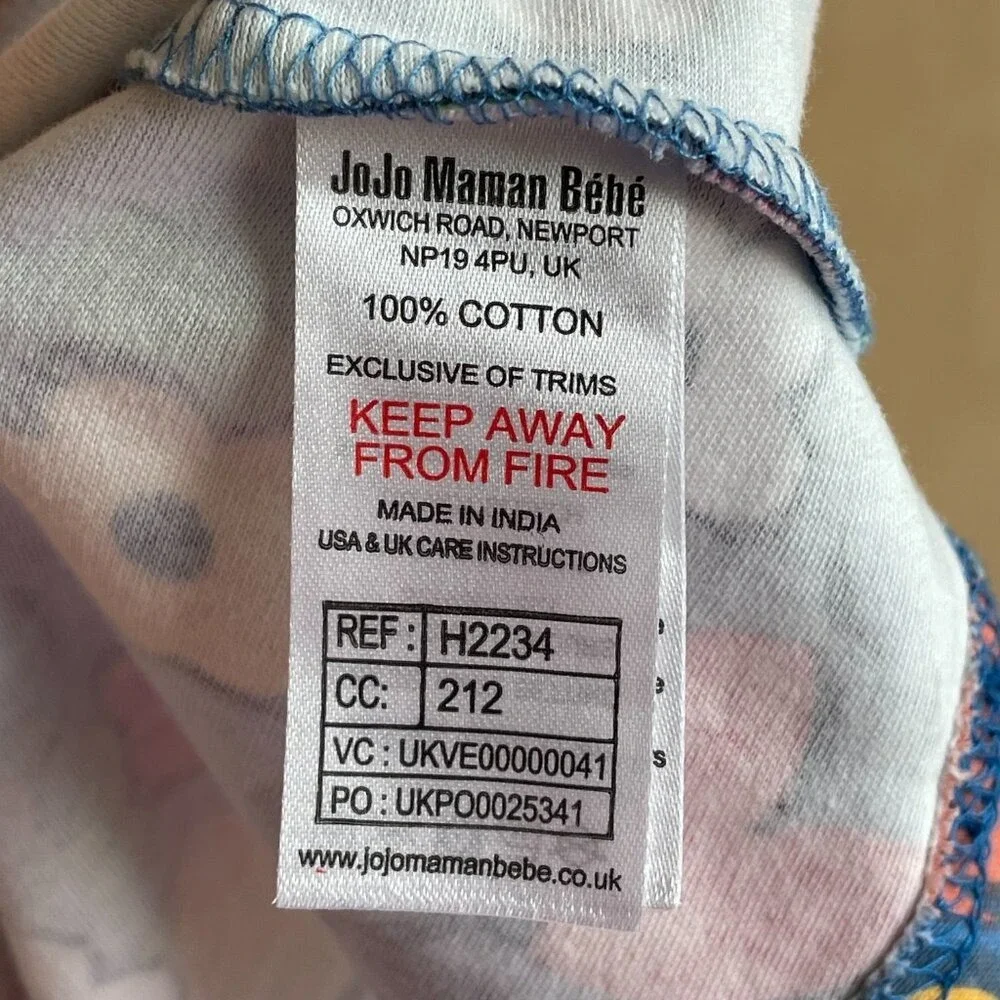JoJo Maman Bébé 100% Cotton Floral Twirl Dress - Size 12-18 Months